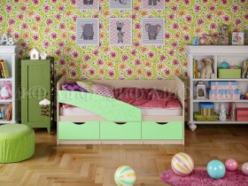 Кровать детская Бабочки 1,8 м в Половинном - polovinnoe.mebel-nsk.ru | фото