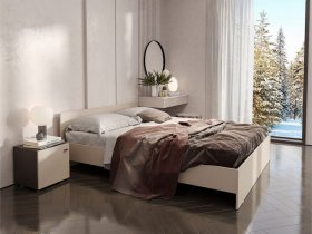 Кровать двухспальная 1,6м Гиза в Половинном - polovinnoe.mebel-nsk.ru | фото
