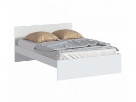 Кровать двуспальная 1,4м Бруклин СБ-3353 (белый) в Половинном - polovinnoe.mebel-nsk.ru | фото