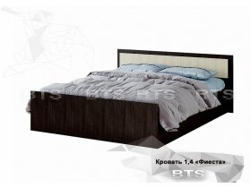 Кровать двуспальная 1,4м LIGHT Фиеста (BTS) в Половинном - polovinnoe.mebel-nsk.ru | фото