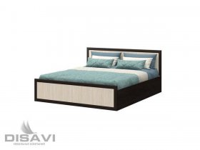 Кровать двуспальная 1,4м Модерн в Половинном - polovinnoe.mebel-nsk.ru | фото