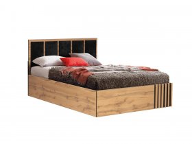 Кровать двуспальная с подъем. мех. 1,6 м Либерти 51.20 в Половинном - polovinnoe.mebel-nsk.ru | фото
