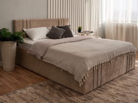 Кровать двуспальная 1,4м с подъем. мех. Леванте в Половинном - polovinnoe.mebel-nsk.ru | фото