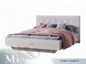 Кровать двуспальная 1,6м Кимберли КР-13 в Половинном - polovinnoe.mebel-nsk.ru | фото