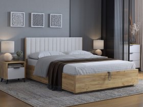Кровать двуспальная 1,6м Юлия в Половинном - polovinnoe.mebel-nsk.ru | фото
