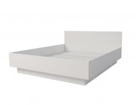 Кровать двуспальная Мебелевс 1,6 м (белый) в Половинном - polovinnoe.mebel-nsk.ru | фото