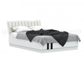 Кровать двуспальная с подъем.мех. 1,6м Магнолия в Половинном - polovinnoe.mebel-nsk.ru | фото