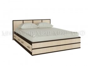 Кровать двуспальная Сакура 1,6 м в Половинном - polovinnoe.mebel-nsk.ru | фото