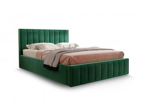 Кровать мягкая 1,6 Вена стандарт, вар.1 в Половинном - polovinnoe.mebel-nsk.ru | фото
