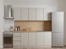 Кухонный гарнитур Мори 2,0 м (сатин) в Половинном - polovinnoe.mebel-nsk.ru | фото