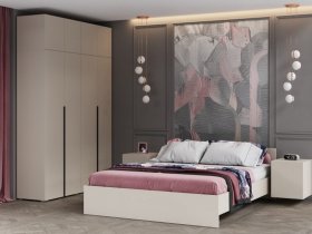 Модульная спальня Айри (кашемир) в Половинном - polovinnoe.mebel-nsk.ru | фото
