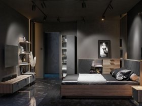 Модульная спальня Даллас в Половинном - polovinnoe.mebel-nsk.ru | фото