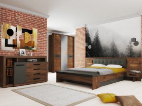 Модульная спальня Глазго в Половинном - polovinnoe.mebel-nsk.ru | фото
