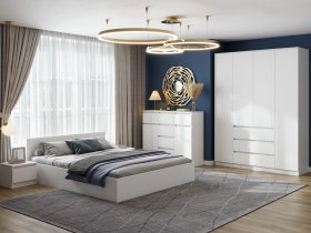 Модульная спальня Ницца в Половинном - polovinnoe.mebel-nsk.ru | фото