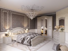 Модульная спальня Николь (Мебельград) в Половинном - polovinnoe.mebel-nsk.ru | фото