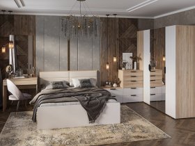 Модульная спальня Норд в Половинном - polovinnoe.mebel-nsk.ru | фото