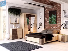 Модульная спальня Санремо в Половинном - polovinnoe.mebel-nsk.ru | фото