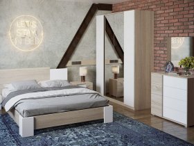 Модульная спальня «Валери» в Половинном - polovinnoe.mebel-nsk.ru | фото
