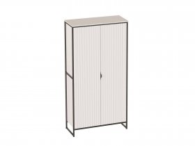 Шкаф двухдверный Нора (персидский жемчуг) (гостиная) в Половинном - polovinnoe.mebel-nsk.ru | фото